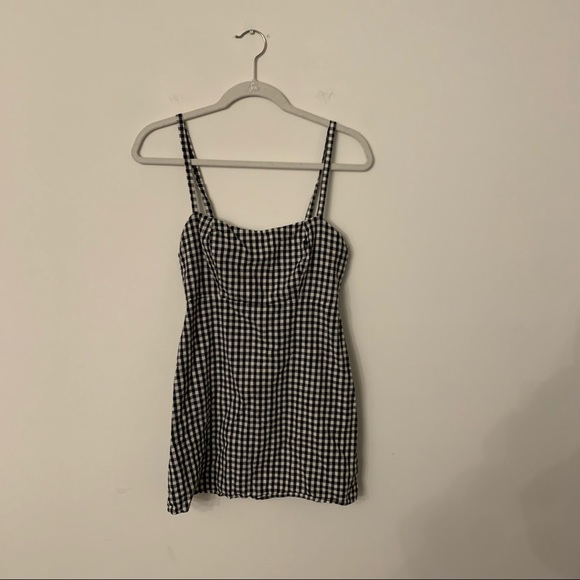Brandy Melville Karla Gingham Plaid Mini Dress - Picture 10 of 12
